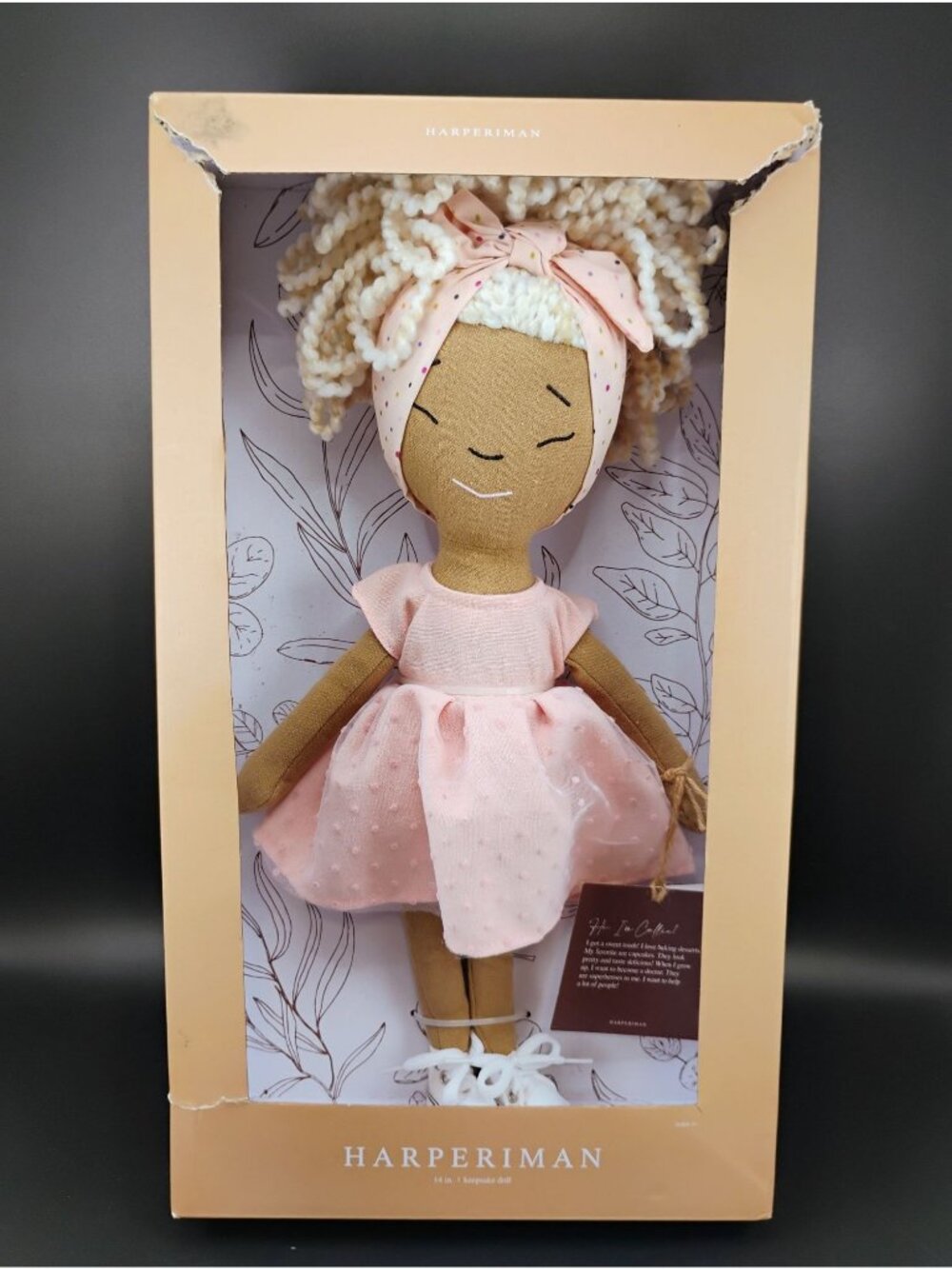 Harperiman 14-Inch Keepsake Doll In Box With Blonde Yarn Hair
